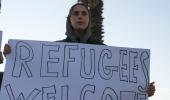 'Refugees welcome here': Protesters rally across US