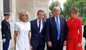 'You're in such good shape!' Trump tells French First Lady