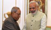 PHOTOS: PM Modi hosts farewell dinner for Pranab