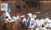 Speaker suspends 6 Congress MPs for throwing paper at Chair