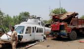 VIDEO: Chopper carrying Fadnavis crash-lands