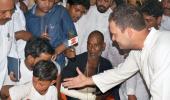 Denied entry to town, Rahul meets clash victims at Saharanpur border