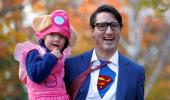 Is it a bird, is it a plane? It's 'super' Trudeau!