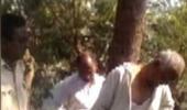 BJP corporator tied to a tree, thrashed over demolition of a slum