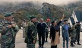 Defence minister teaches PLA soldiers 'Namaste' at Nathu La