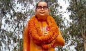 Ambedkar statue gets saffron makeover, then painted blue