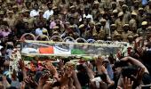 Marina burial for Karunanidhi; emotional Stalin breaks down