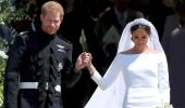 Lace, diamond treat as Meghan's wedding gown goes on display