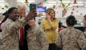 US can't be world's police, says Trump as he makes surprise visit to Iraq