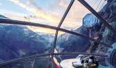 Would you sleep in a glass pod suspended off a mountainside?