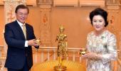 PHOTOS: South Korean Prez visits Akshardham Temple