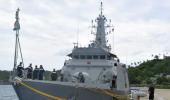 Eyeing China, Indian warship visits Indonesian port