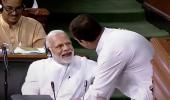 Rahul seals speech with 'jaadu ki jhappi' for PM; Speaker objects