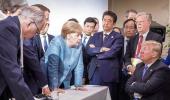 This image from Merkel at the G7 summit made thousands go LOL