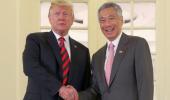 Trump meets Singapore PM Lee; hopes 'nice' outcome from summit with Kim