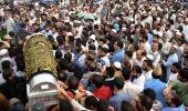 Thousands pay homage as Shujaat Bukhari laid to rest in Kashmir