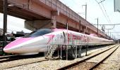 PHOTOS: Inside the world's cutest Hello Kitty Bullet train