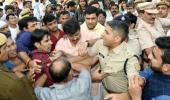 Manoj Tiwari, supporters scuffle with AAP workers, cops at bridge event