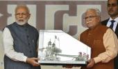 PM inaugurates expressway project, slams Cong for 'delaying it'