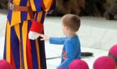 PHOTOS: When Pope Francis was interrupted by a 6-yr-old