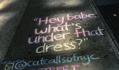 Student turns sexual harassment into street art