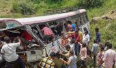 57 killed as bus falls into valley in Telangana