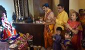 PHOTOS: How netas celebrate Ganesh Chaturthi