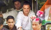 15-km road show, selfies and chai: Rahul sounds poll bugle in MP