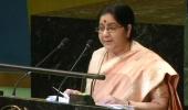 Can't talk with those who glorify killers: Sushma's strong attack Pak