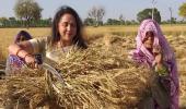 PHOTOS: Hema Malini begins campaign from a farm