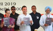 Cong releases manifesto; jobs, NYAY, farmers top focus