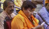 Karkare died for treating me badly: Sadhvi Pragya