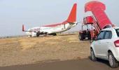 SpiceJet plane veers off runway; pilots suspended