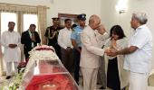 PHOTOS: Prez, PM, Sonia pay tributes to Sushma