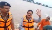 Maha minister takes selfie videos during flood survey