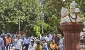 DUSU removes busts of Savarkar, others from campus