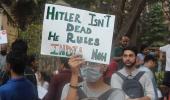 Hitler isn't dead: Creative posters at Mumbai protests