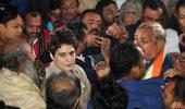 Cops say didn't manhandle Priyanka; complaint in NHRC