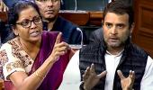 Rafale debate: Sitharaman counters Cong; minister did drama, says Rahul