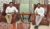 PIX: KCR's son meets Jagan Reddy to build up 3rd front