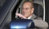 Britain's Prince Philip spotted driving without seatbelt days after crash