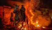 PHOTOS: Horses purified by fire at Spanish festival