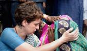 Sonbhadra victims' kin meet Priyanka at UP guesthouse