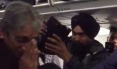 Watch: Abhinandan's parents receive standing ovation in flight