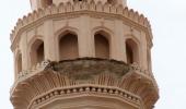 Charminar damaged as chunk of pillar falls off