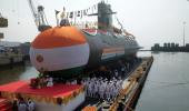 Navy launches 4th Scorpene class submarine