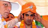 Gambhir hits a century on his political debut!