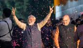 2 steps East, 2 steps South helped BJP cross 300 mark