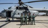 IAF's 1st all-women crew fly Mi-17 in training mission