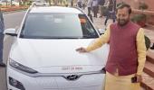 MPs use e-cars, bikes to reach Parliament